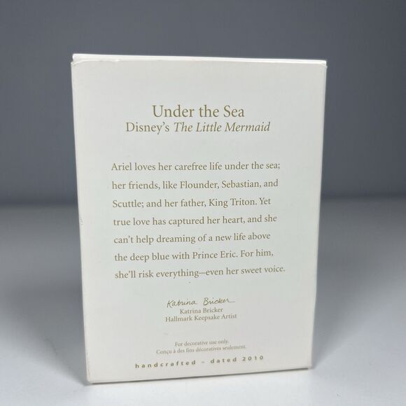 Hallmark Keepsake Under The Sea Little Mermaid Ariel DISNEY ORNAMENT 2010 - Picture 2 of 3
